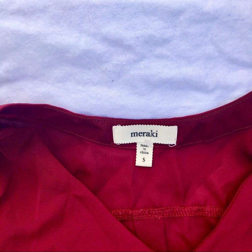 Red Meraki Blouse Size S
